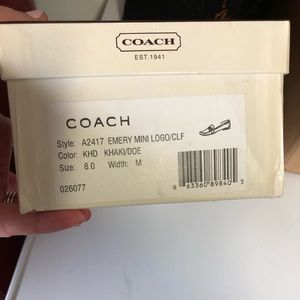 Coach Women’s Logo Shoes NIB